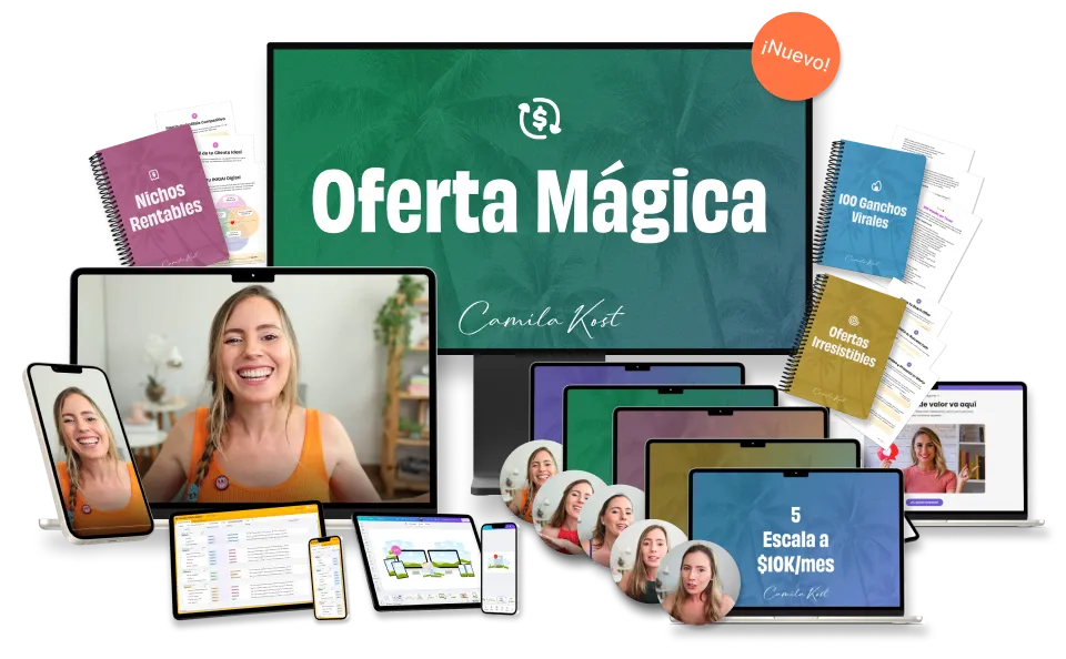 Oferta Mágica - Programa completo con 5 módulos y 7 bonus para crear tu producto digital